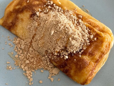 余ったお餅活用♪きな粉たっぷりフレンチトースト風